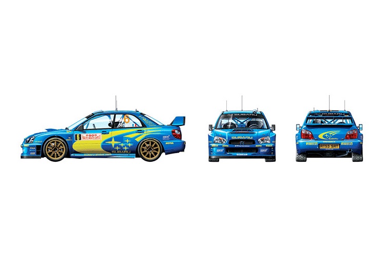 Tamiya 24281 Subaru Impreza WRC Monte Carlo '05 Decal Layout