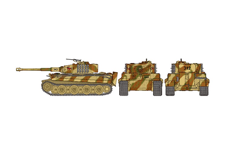 Tamiya 32575 German Tiger I Late Production Decal Layout