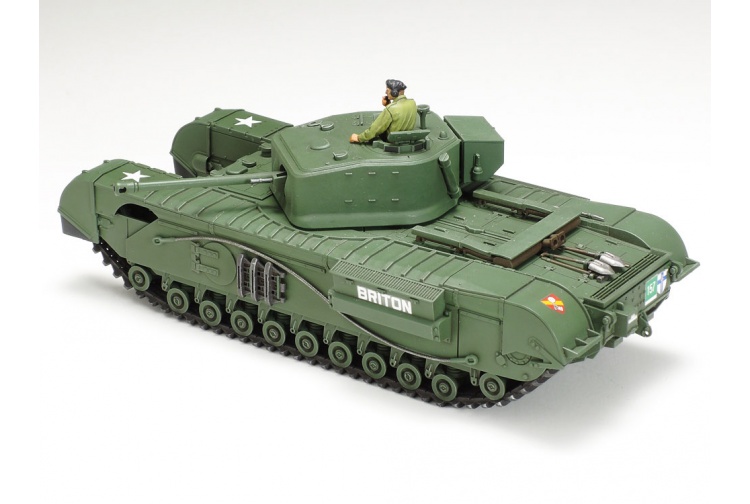 Tamiya 32594 British Tank Churchill Mk.VII Crocodile Rear Left