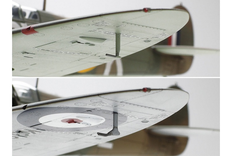 Tamiya 61119 Supermarine Spitfire Mk.I Pitot Tube Variations