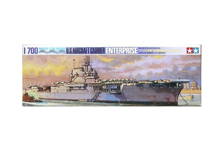 Tamiya 77514 U.S. Aircraft Carrier Enterprise Plastic Model Kit