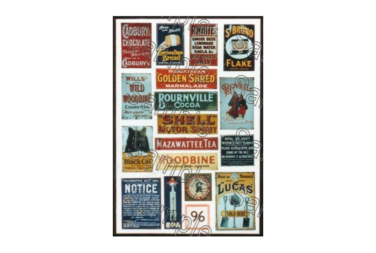 Gaugemaster Tiny Signs TSO96 Enamel Advert Signs