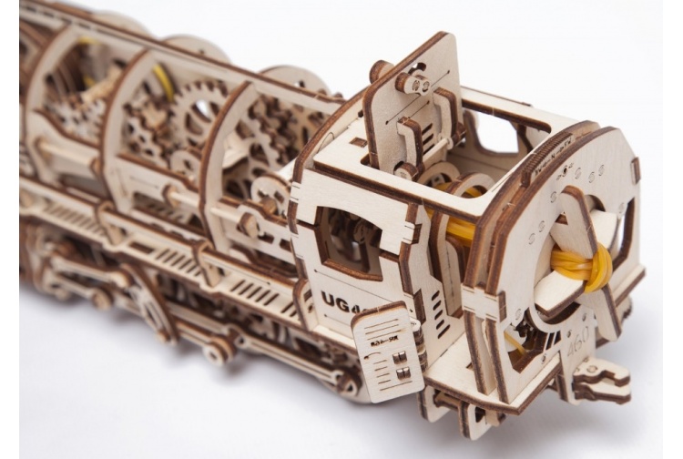 UGears 460 Steam Locomotive With Tender 07