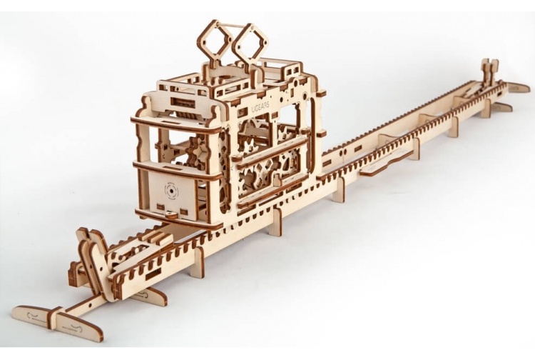 UGears Tram On Rails 14