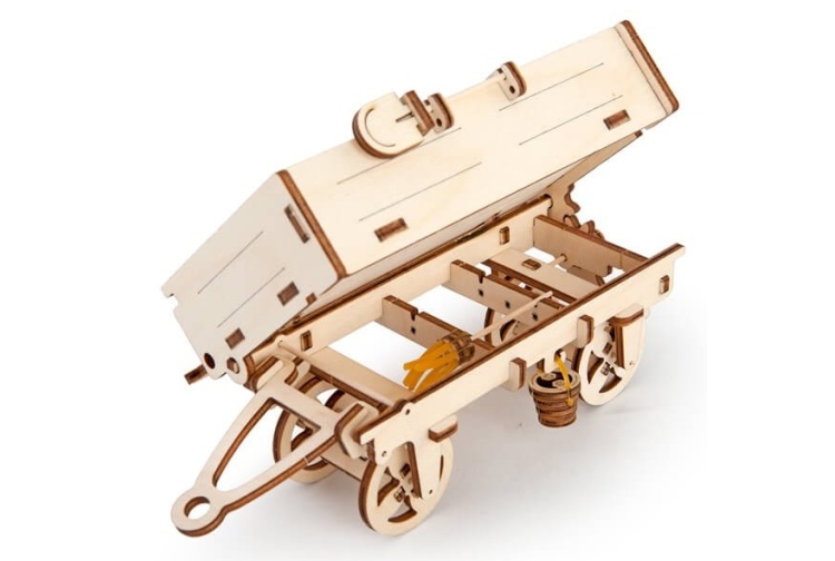 Ugears UG70006 Model Tractor's Trailer Front Left Raised
