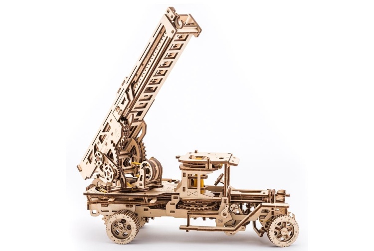 Ugears UG70022 Model Fire Ladder Truck Ladder Extended