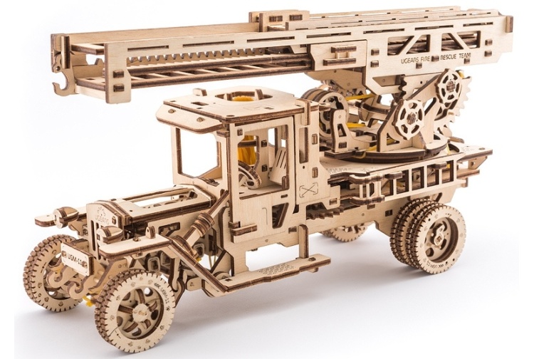 Ugears UG70022 Model Fire Ladder Truck