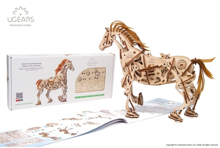 Ugears UG70054 Model Horse-Mechanoid Rear Left