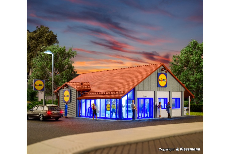 Vollmer 43662 Lidl Supermarket Night