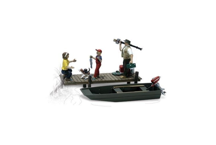 Woodland Scenics A1923 Scenic Accents Family Fishing