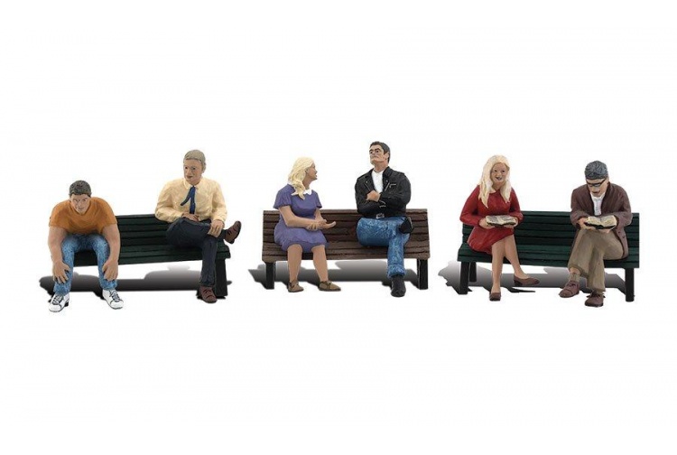 Woodland Scenics WA1924 Accent Figures People On Benches