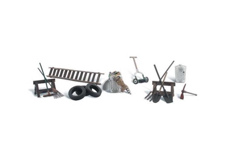 Woodland Scenics A1928 Scenic Accents Garage Treasures