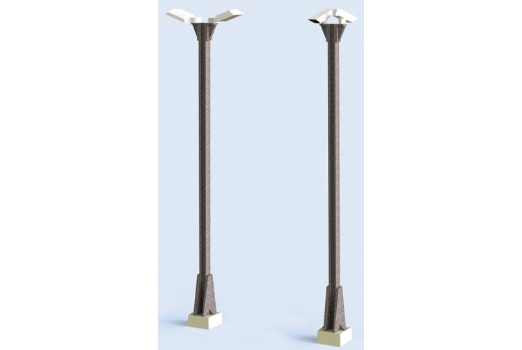Wills Kits SSM321 CCTV Post, Cameras And Lights