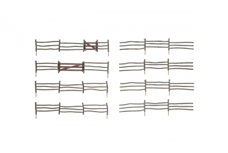 Woodland Scenics A2991 N Gauge Log Fence Contents