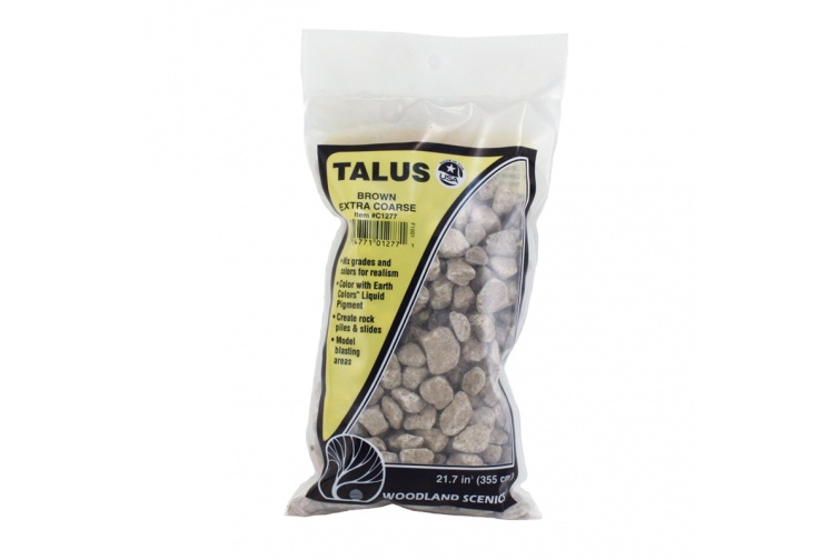 Woodland Scenics C1277 Extra Coarse Brown Talus bag