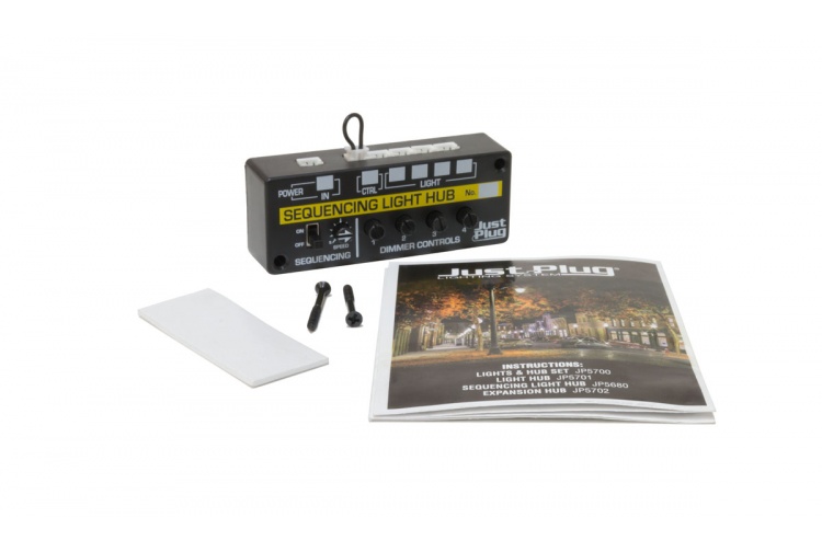 Woodland Scenics Just Plug JP5680 Sequencing Light Hub Contents