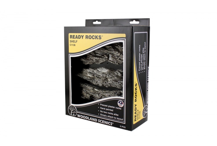 Woodland Scenics C1136 Shelf Ready Rocks. pack