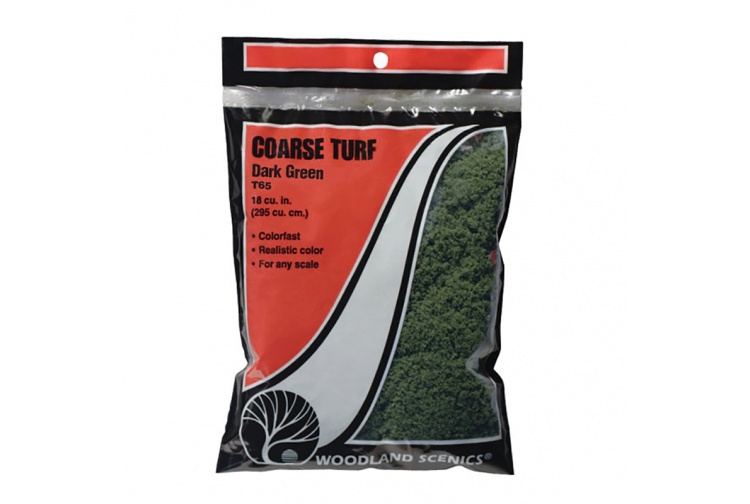 Woodland Scenics T65 Dark Green Coarse Turf (Bag)