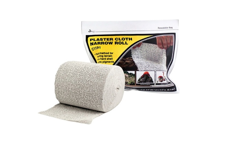 Woodland Scenics C1191 Plaster Cloth Narrow Roll