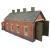 Metcalfe PO331 Red Brick Single Track Engine Shed OO Gauge Card Kit