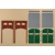 Auhagen 80529 2 Red Brick Walls With 2 Roller Doors And 2 Gates